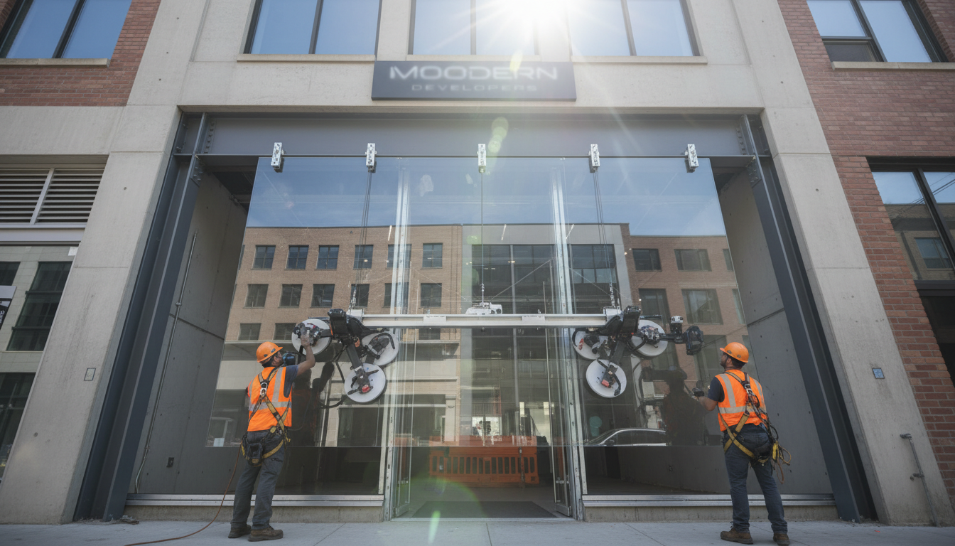 commercial glass building