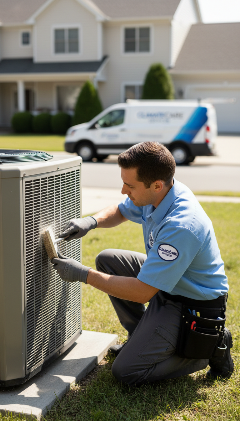 cleaning outdoor unit