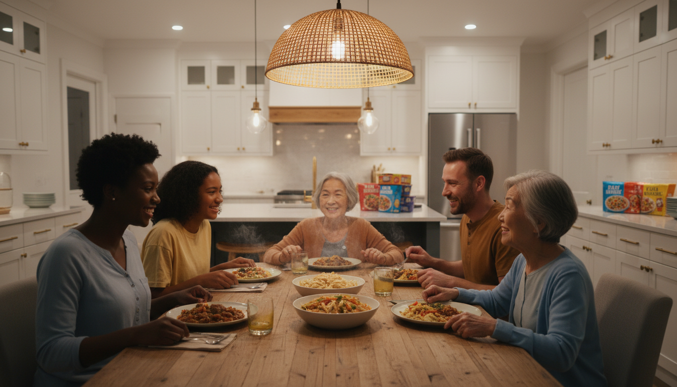 happy family meal