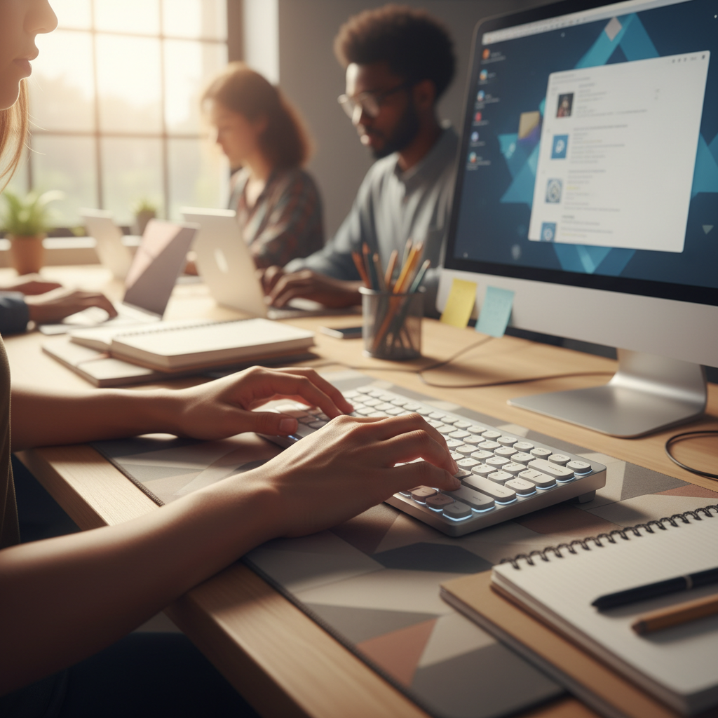 people using computer