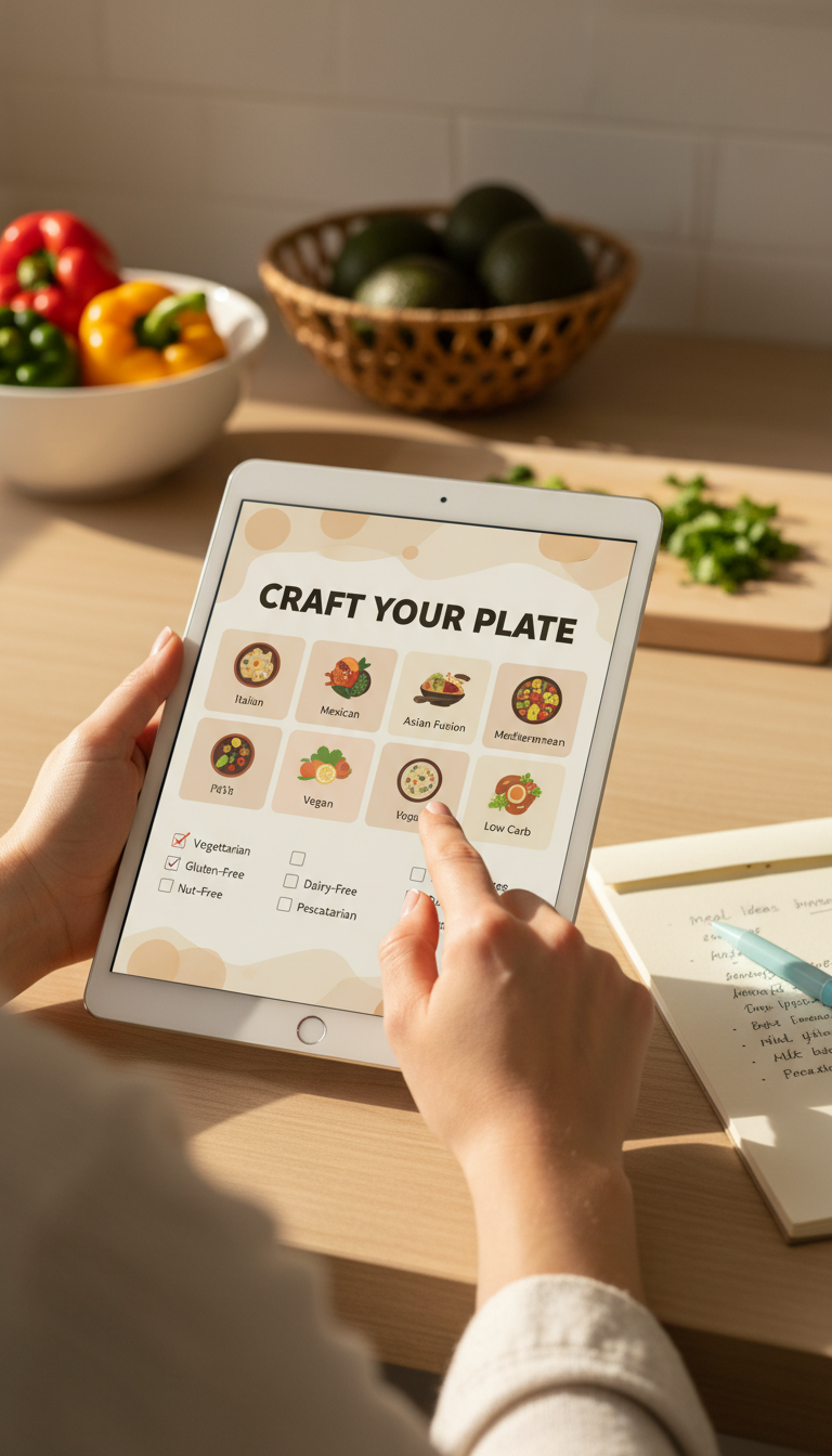 personalized menu