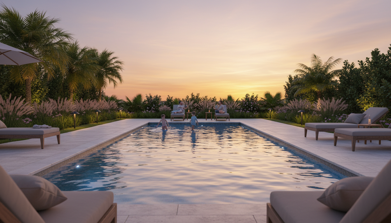 poolside landscaping