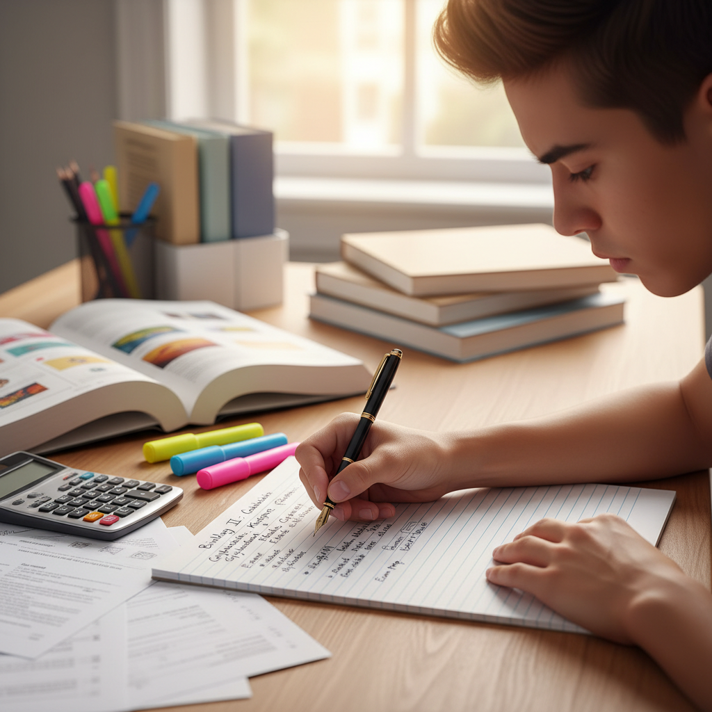 students studying