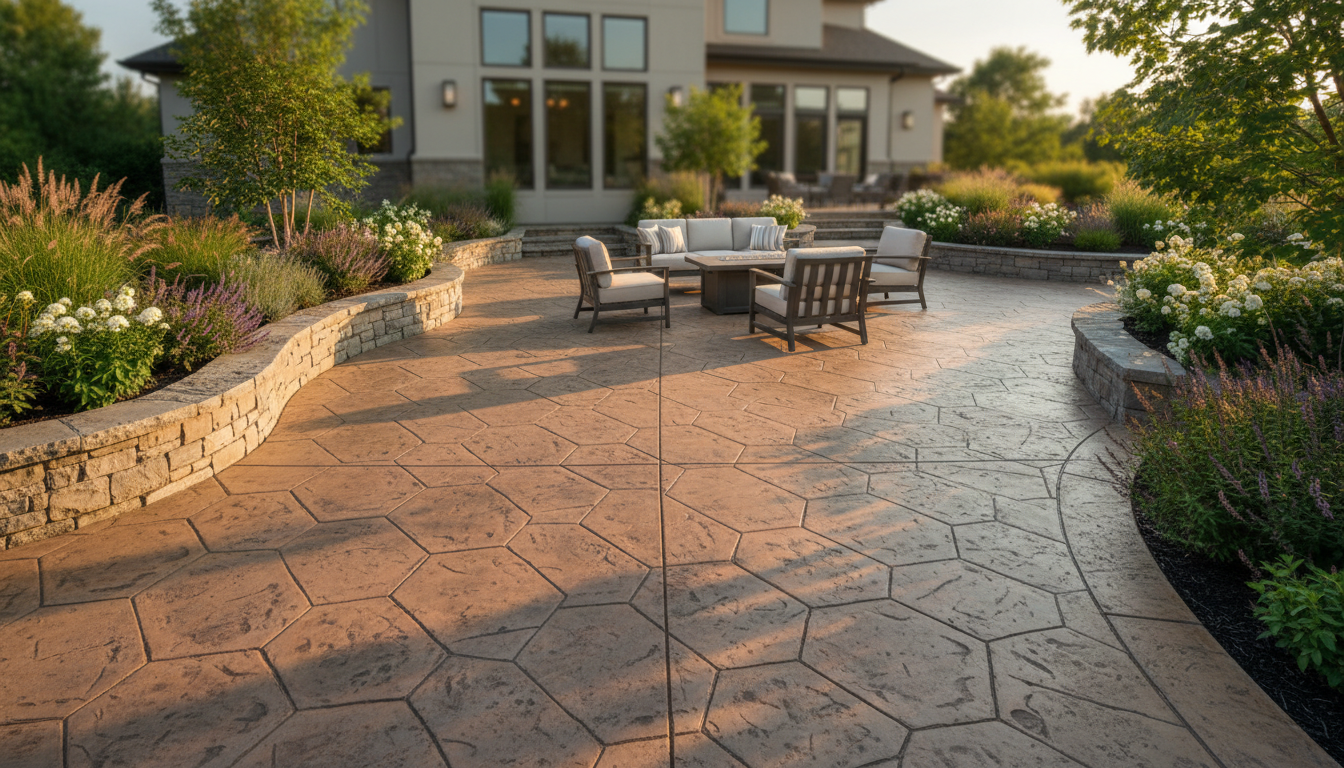 outdoor concrete patio