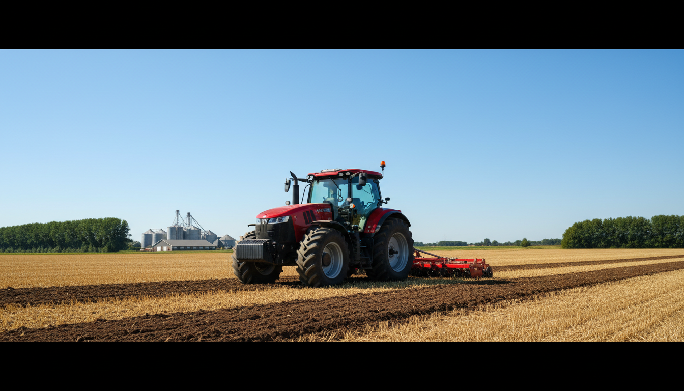 tractor in field