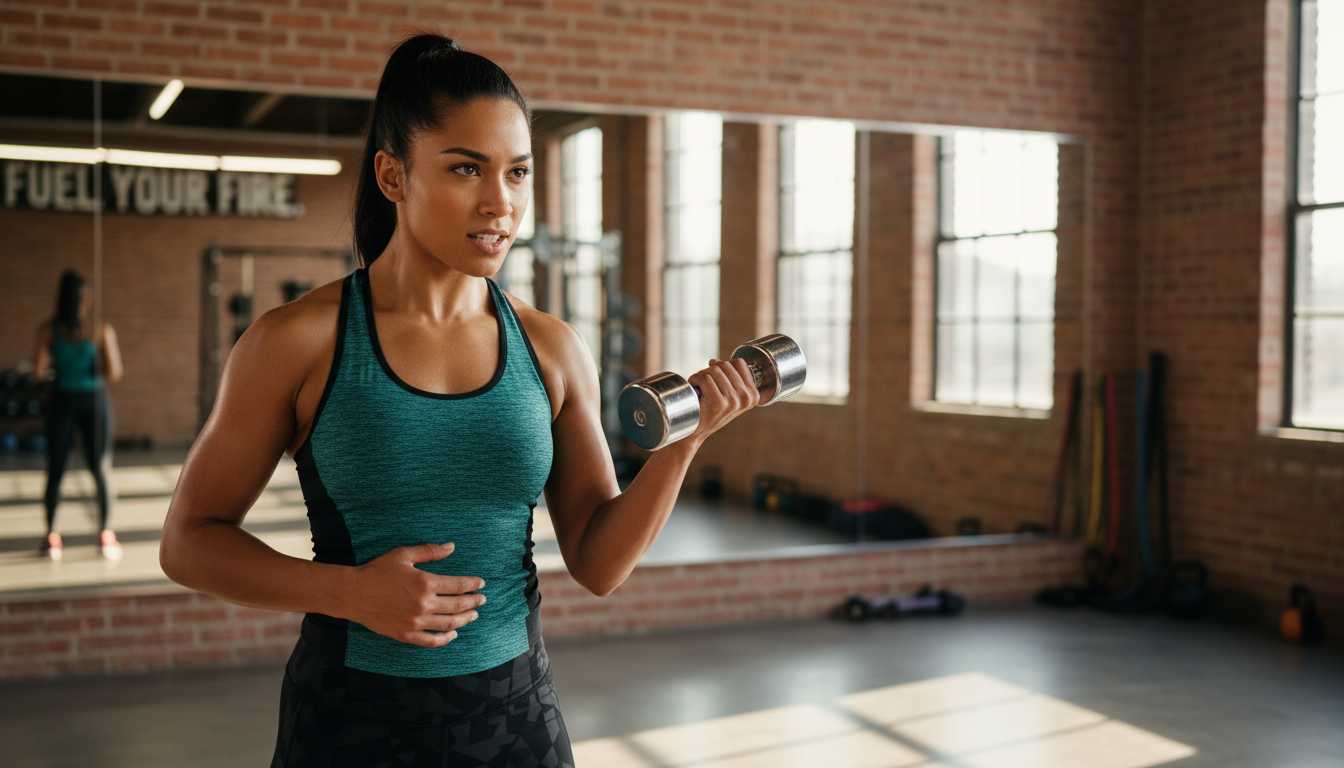 woman exercising