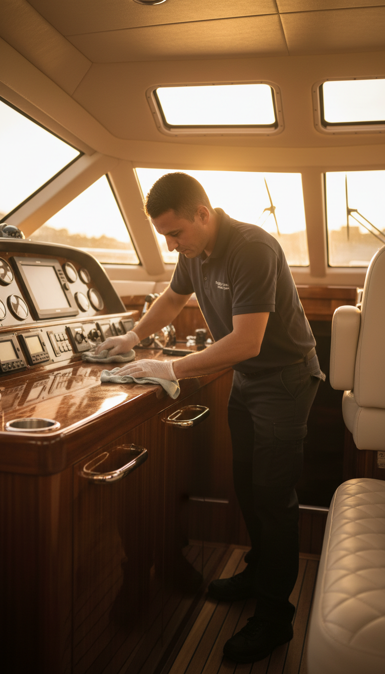 boat interior detailing