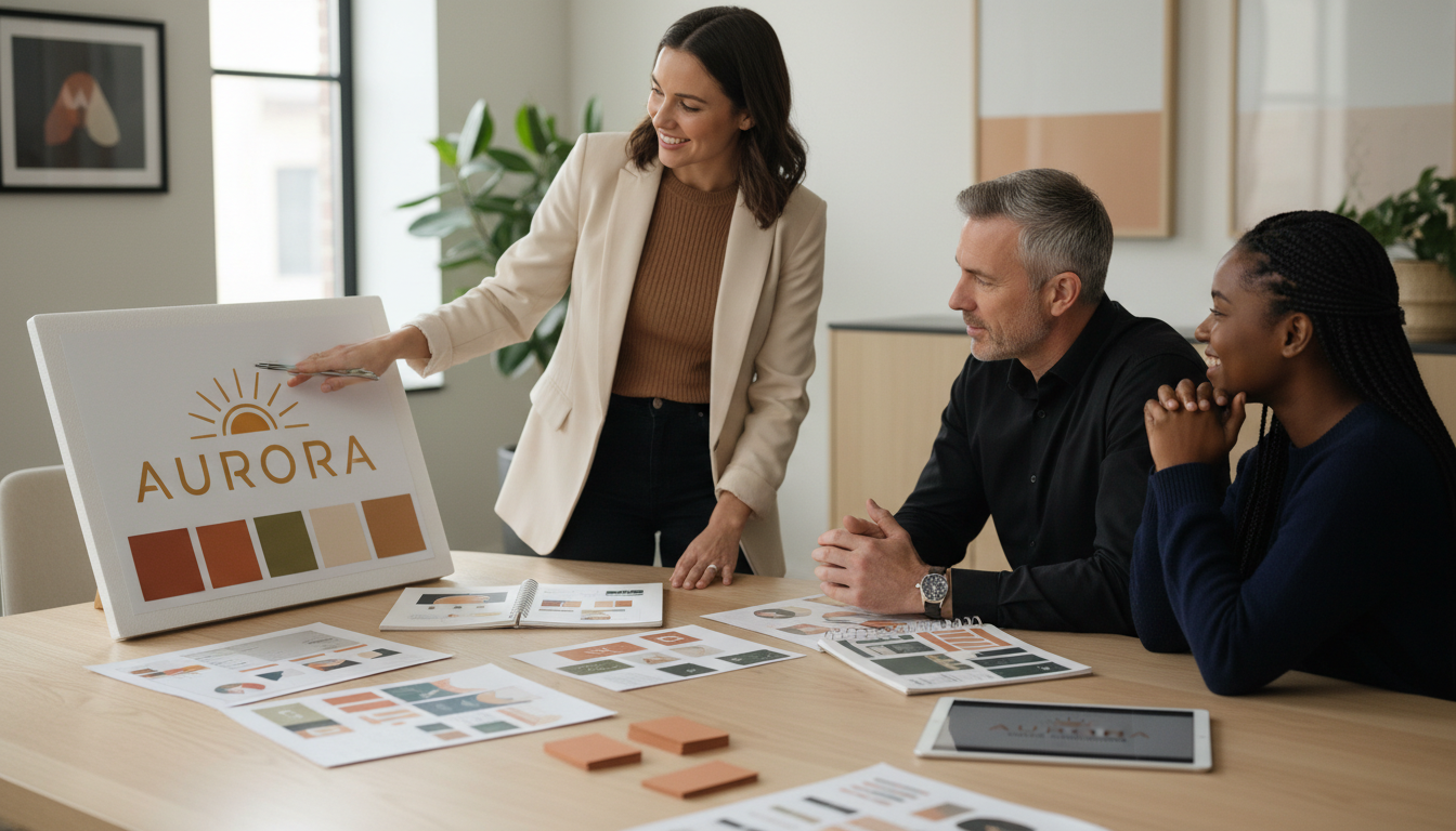 designer meeting client