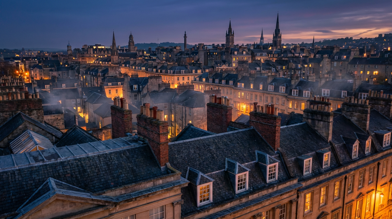 historic architecture drone