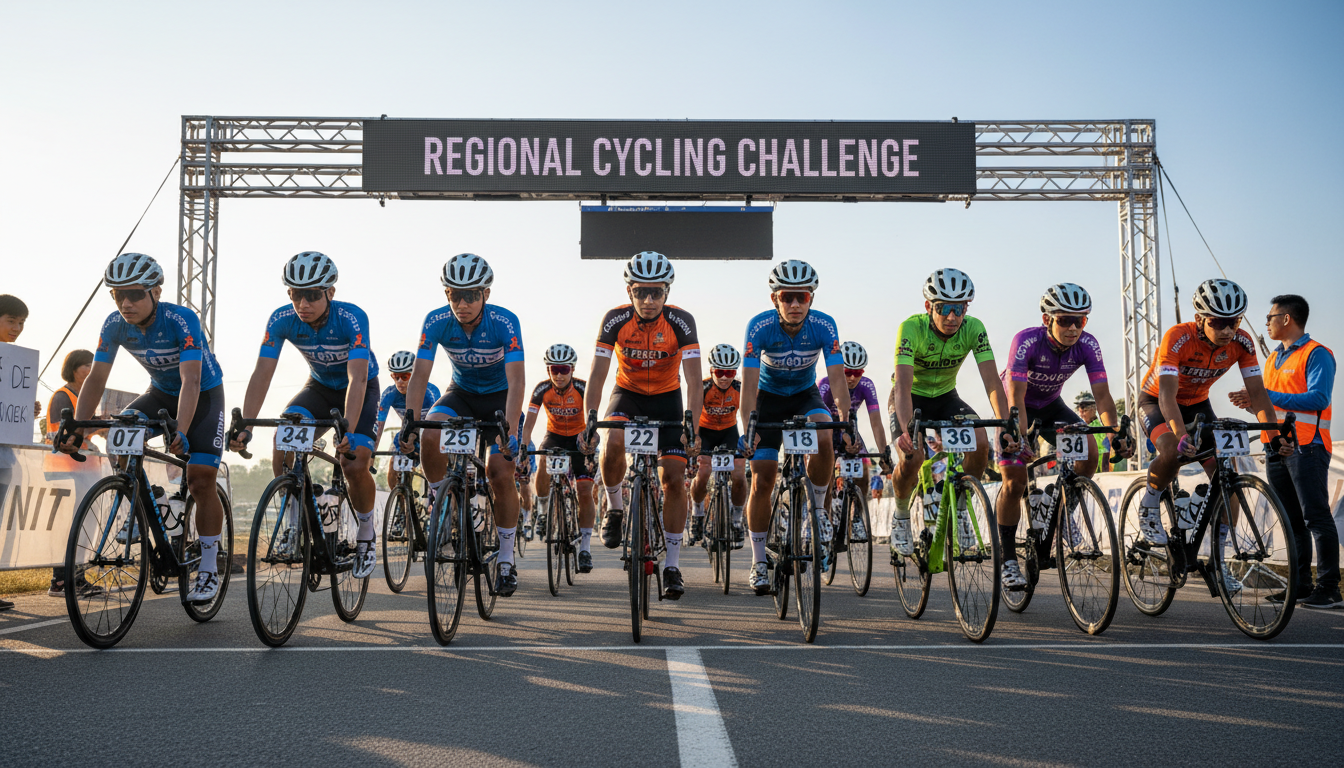 cyclists in event