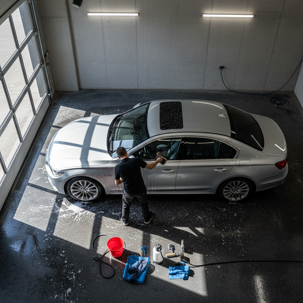 professional car washing