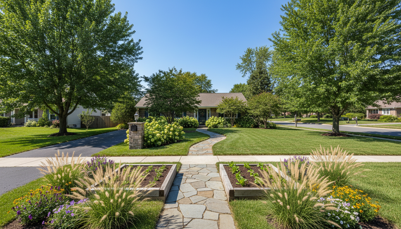 landscaping before
