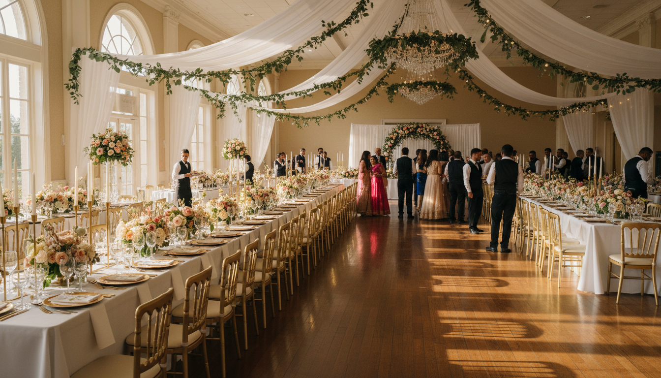 banquet hall setup