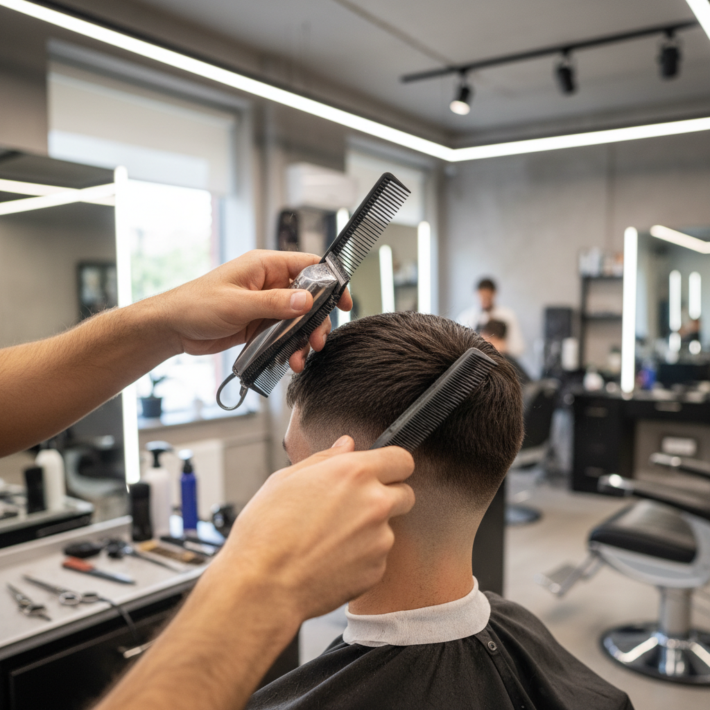 men fade haircut