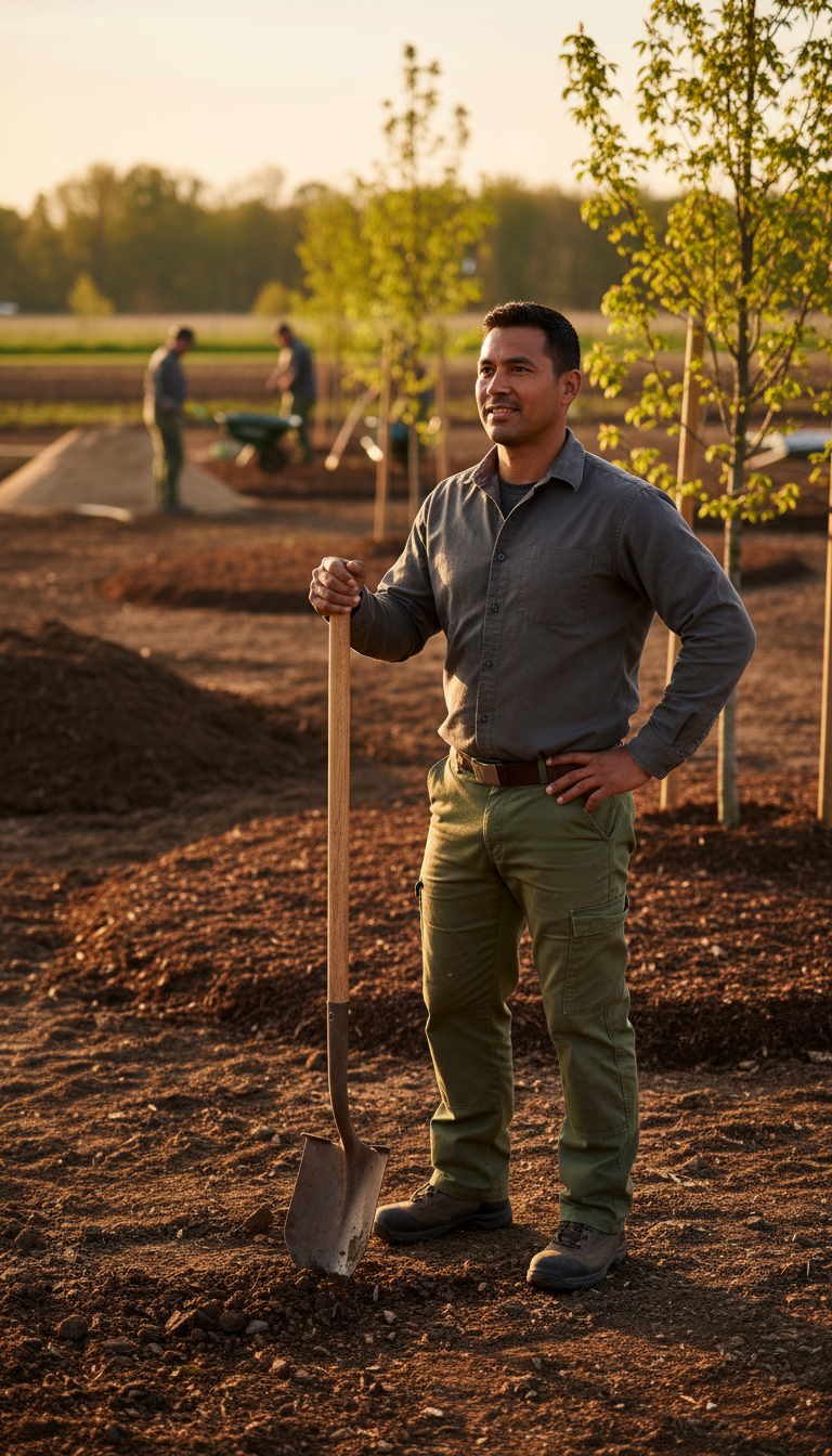 landscape workers