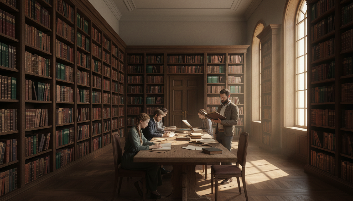 library interior