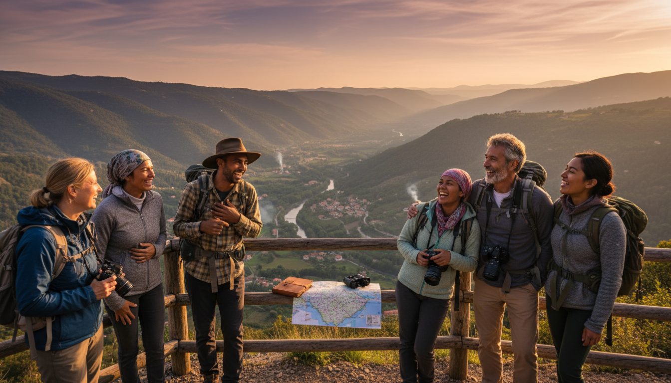 happy travelers