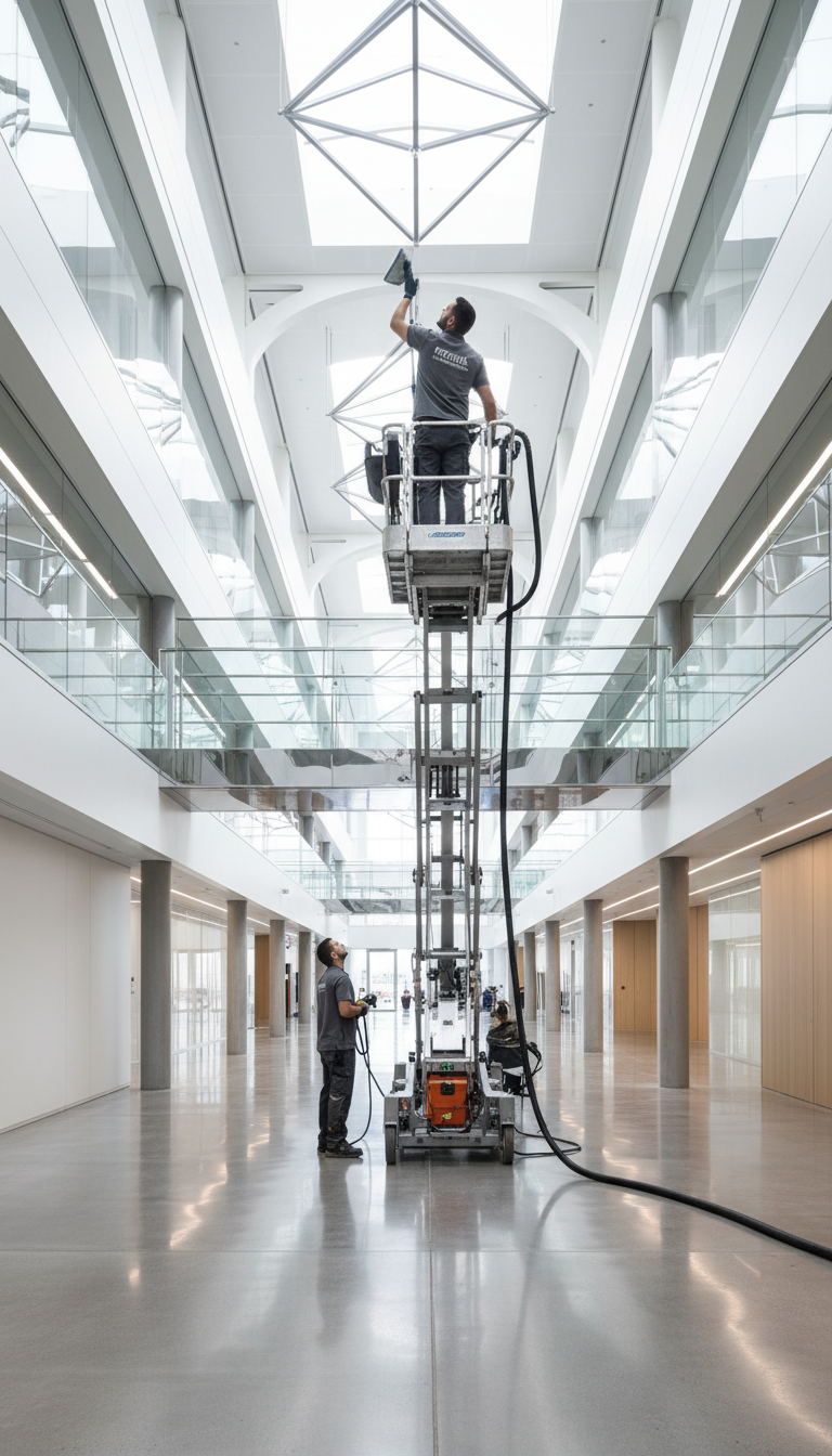 large building cleaning
