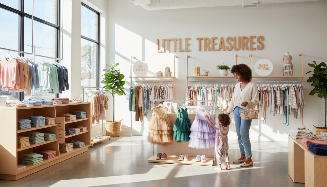 toddler clothing aisle