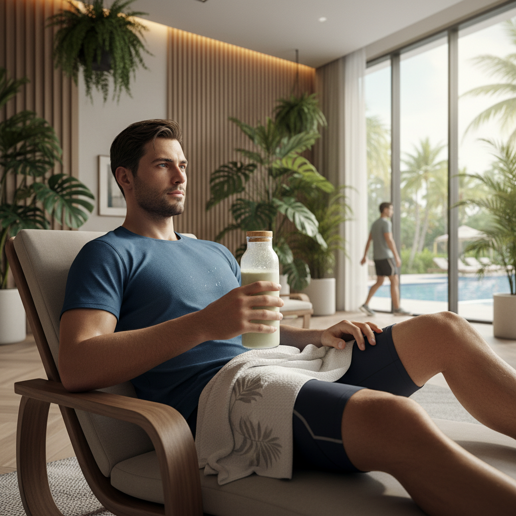 relaxed athlete
