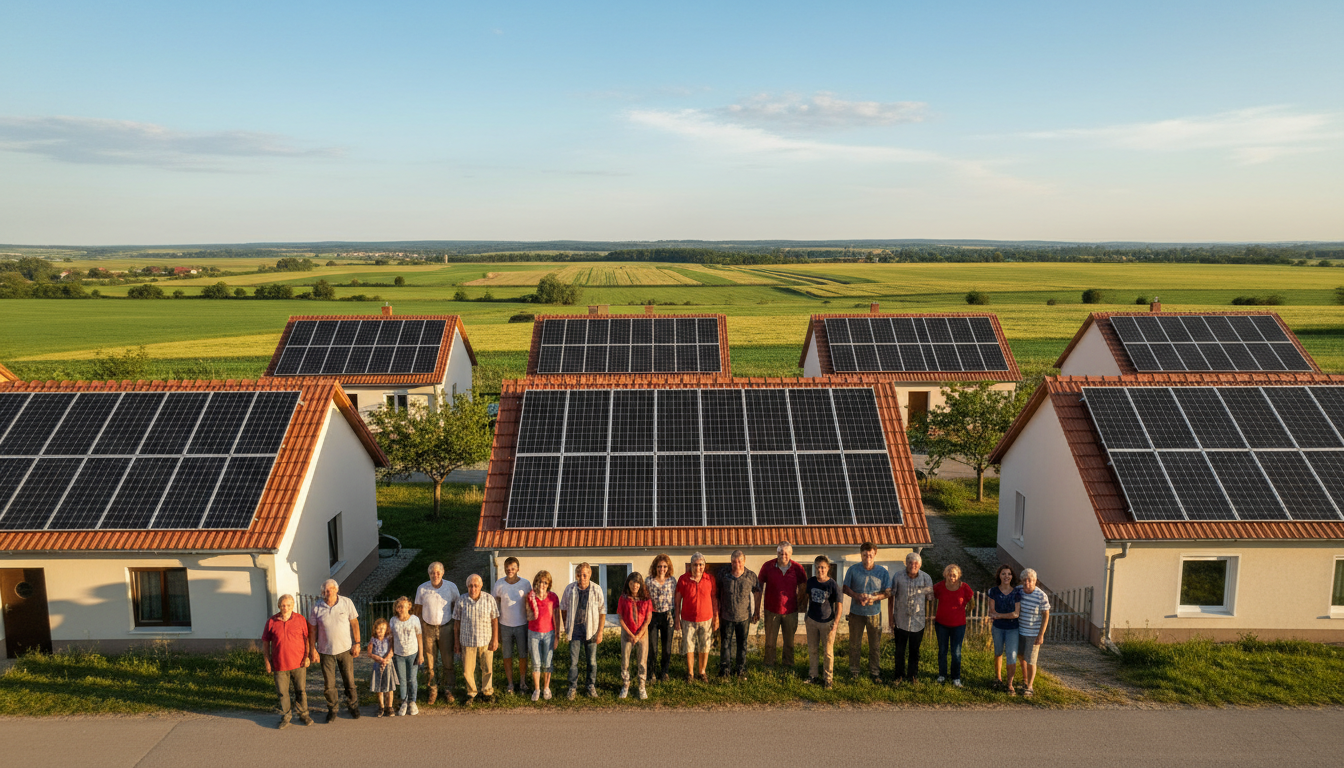 rural solar installation