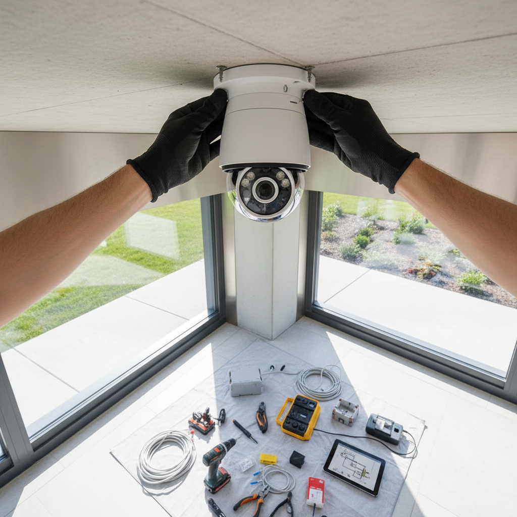 security camera installation