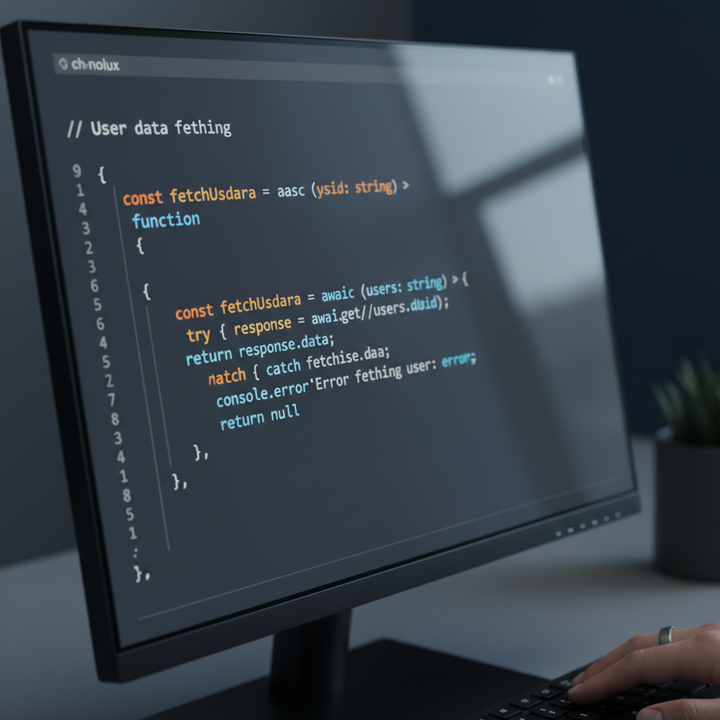 Quality control suffers when developer turnover is high and technical debt accumulates. A magnifying glass focusing on a detailed code review checklist, highlighting the precision required in sustainable development.