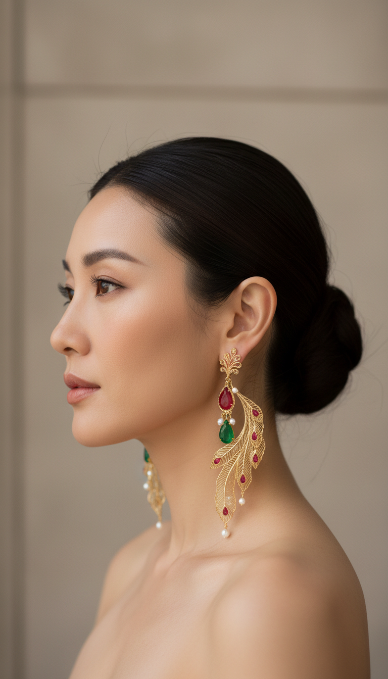 colorful earrings