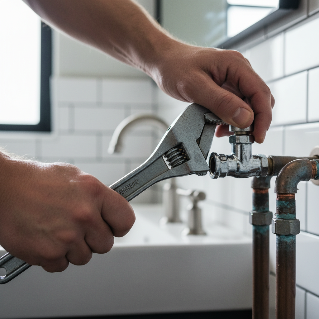 plumber fixing valve