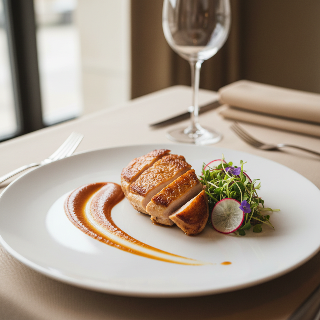 beautifully plated dish