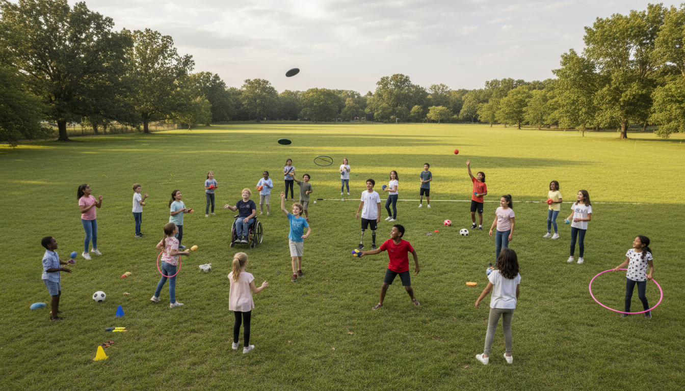 group of kids playing