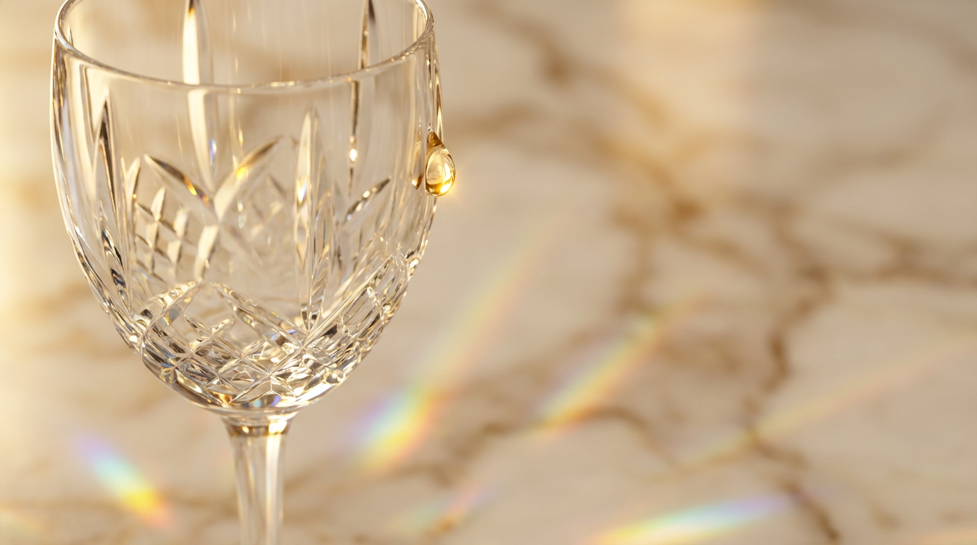 Acidic cleaners cause permanent chemical burns on marble that look like dull spots. A dull, non-reflective ring on a polished marble floor caused by the accidental use of acidic cleaners.