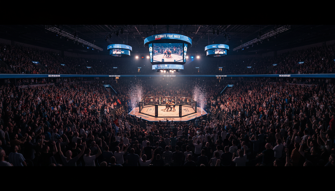 Whether inside Scotiabank Arena or at a local bar, your jersey style makes a statement. The internal atmosphere of a basketball arena with jumbotron lights and fans in the stands.