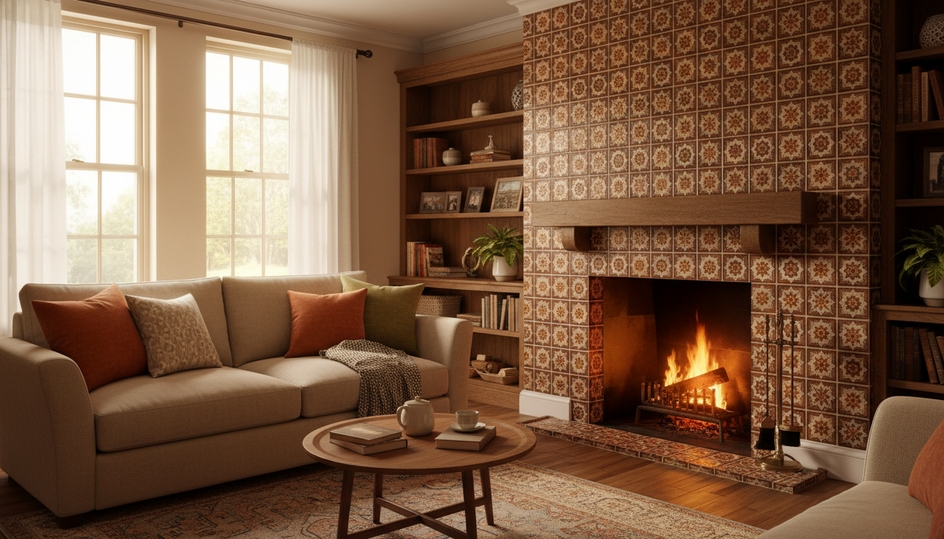 cozy fireplace