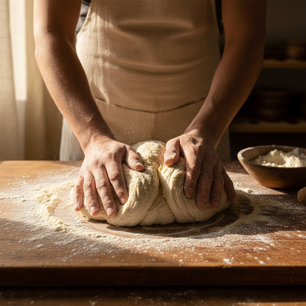 kneading dough