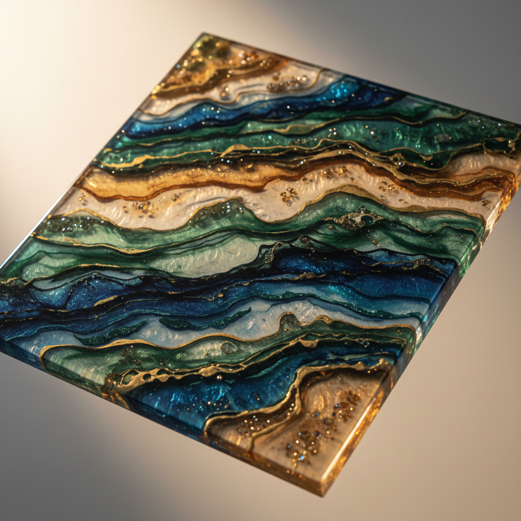 resin pebble wall
