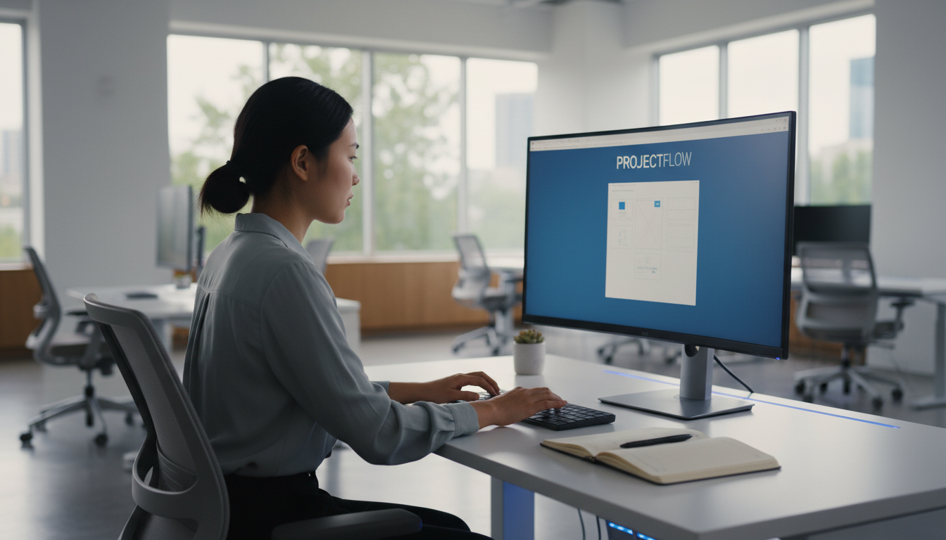 girl using computer