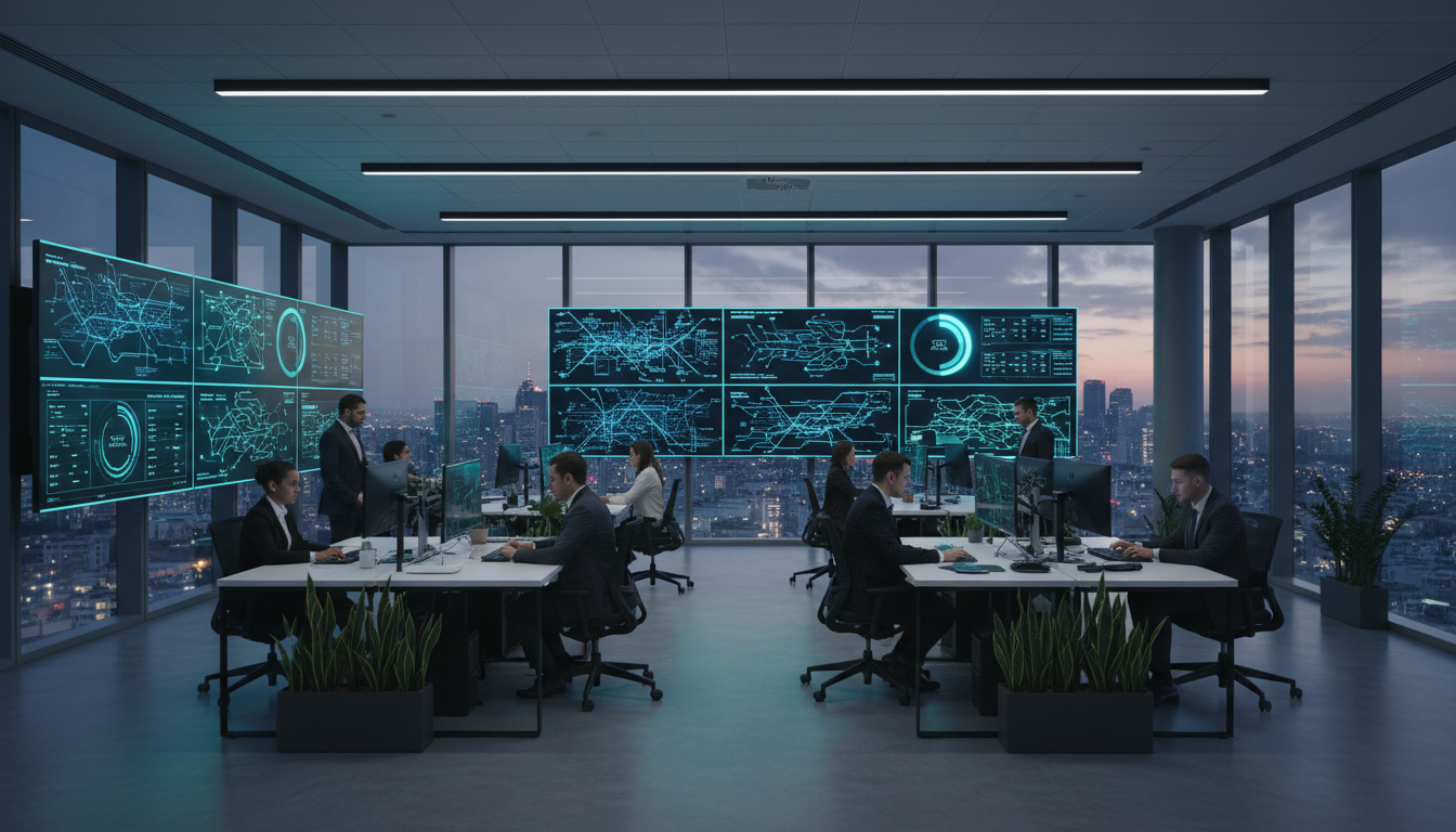 cybersecurity cityscape
