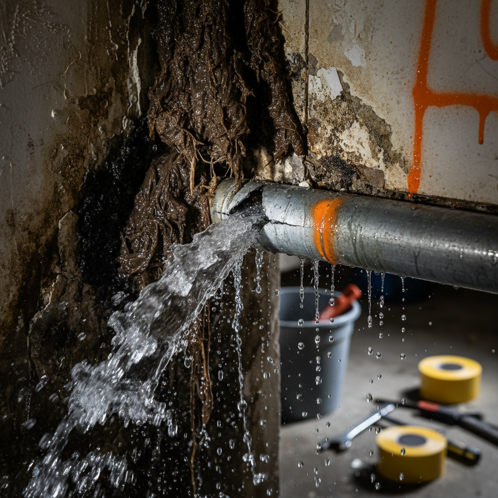 chimney water damage