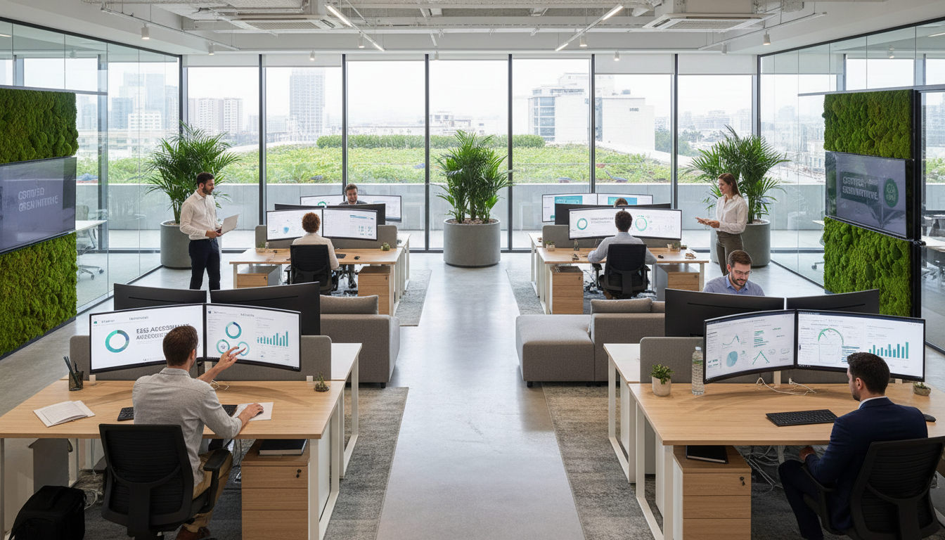 snowy office