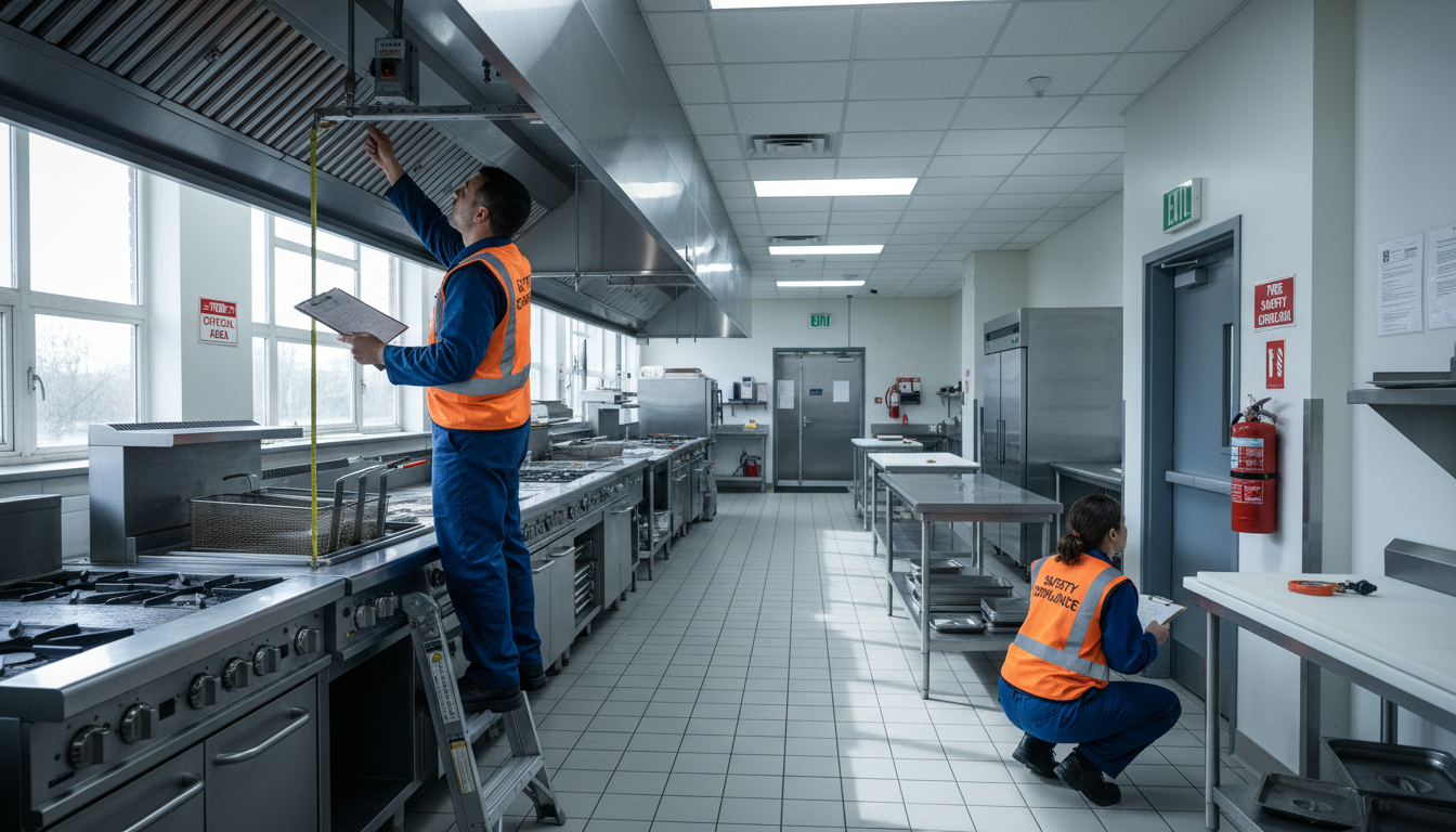commercial kitchen fire