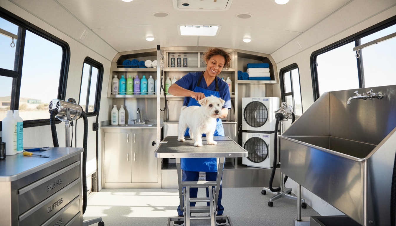 clean grooming van