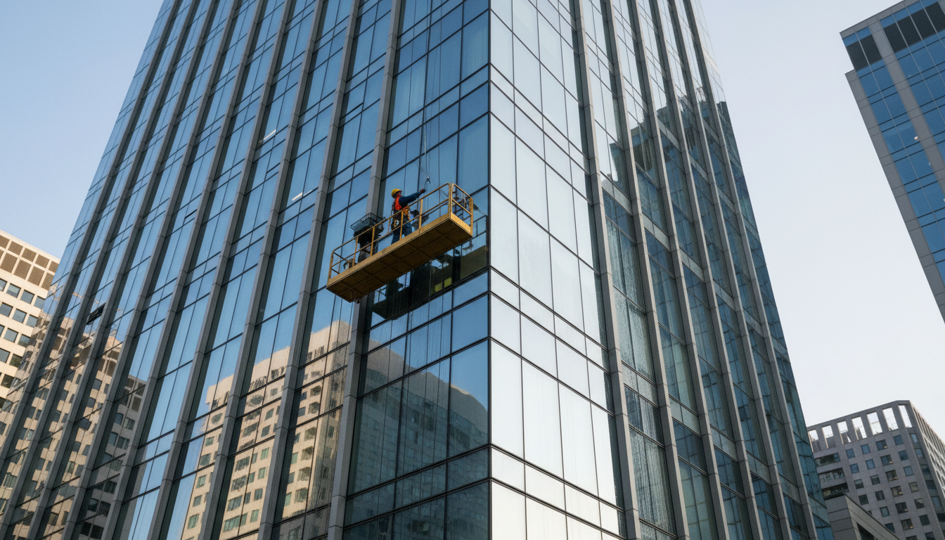high-rise window cleaning