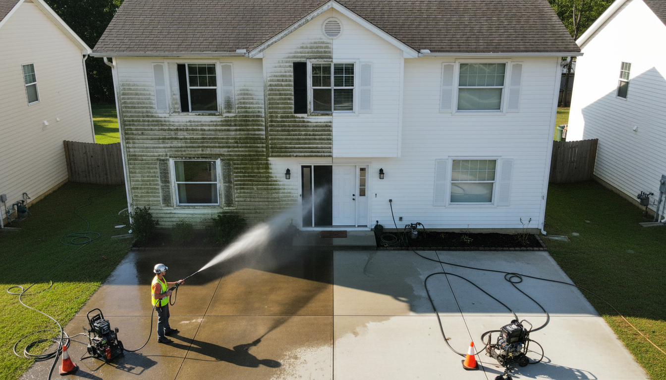 house exterior clean