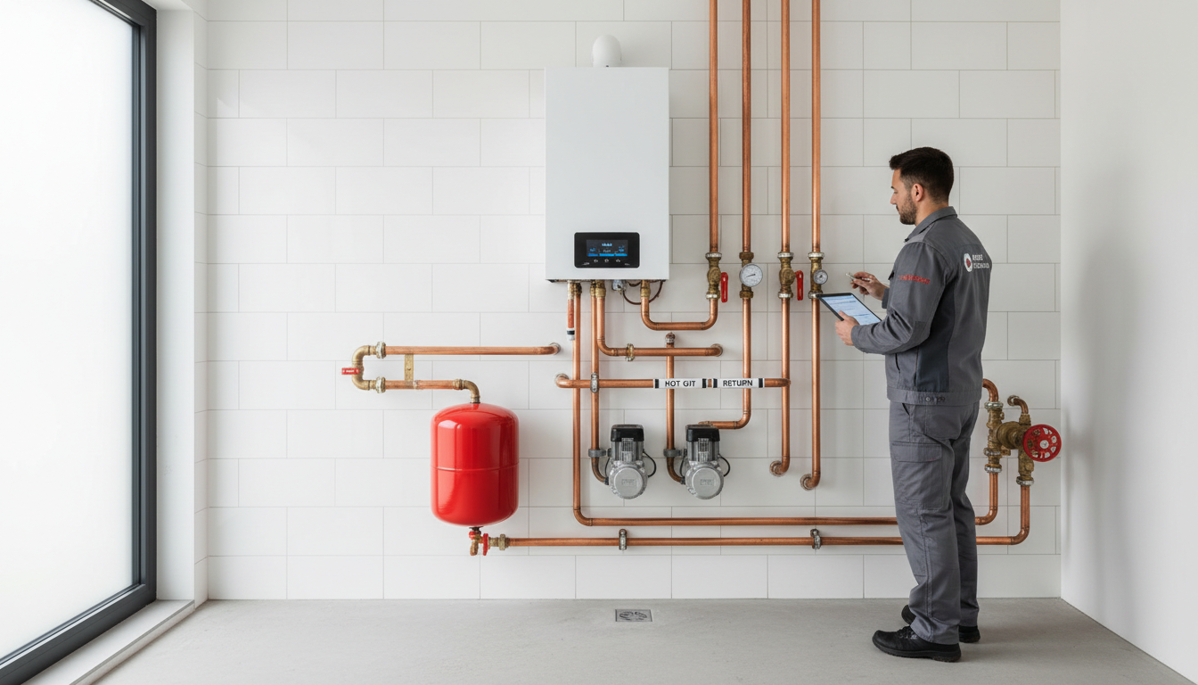 A new, professionally installed duct system can significantly lower monthly energy bills. A clean and professionally installed heating and cooling system in a residential utility room