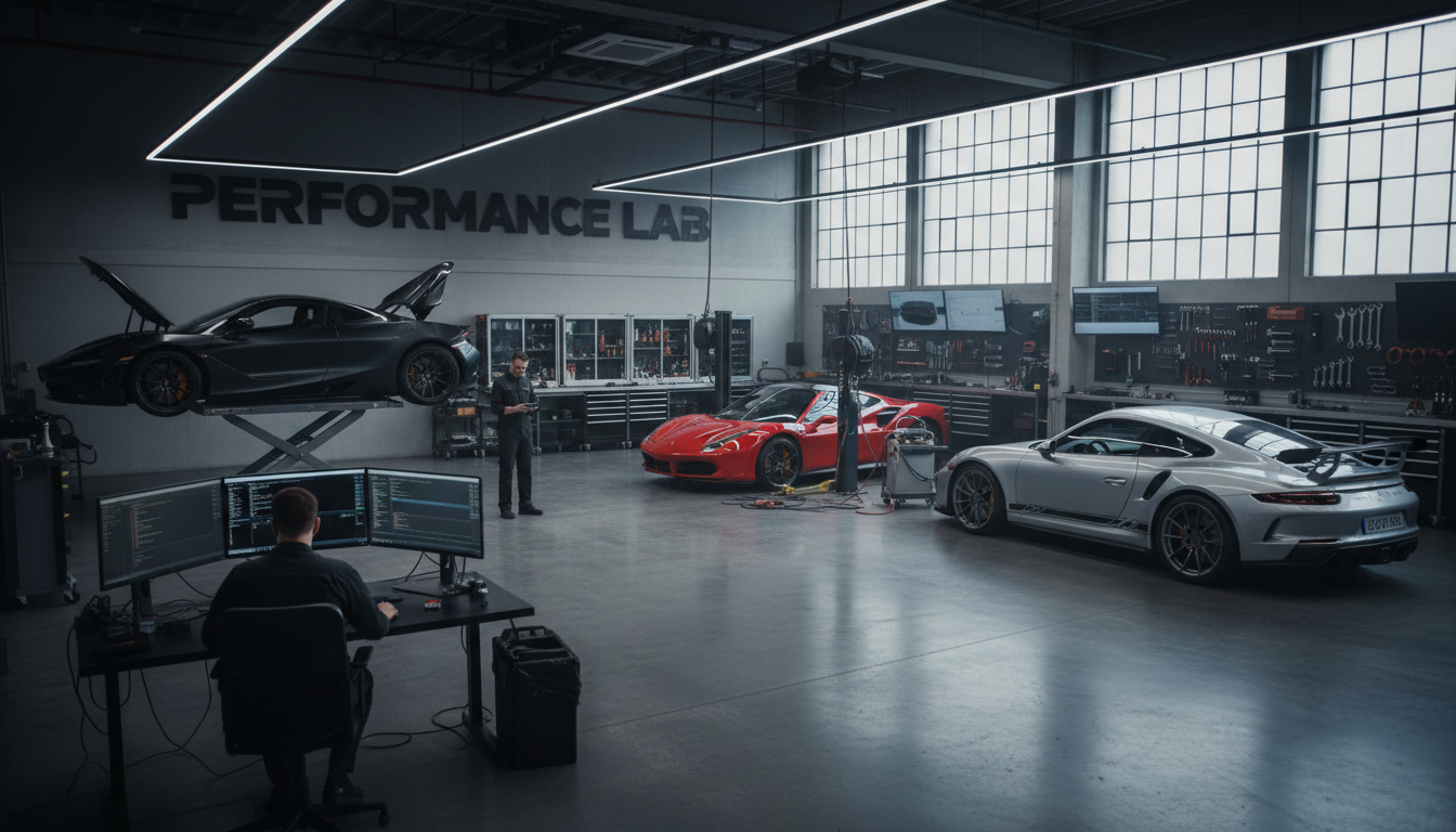 sports car workshop