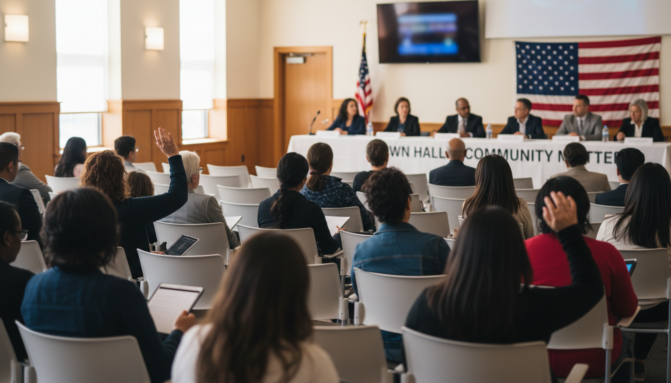 town hall meeting