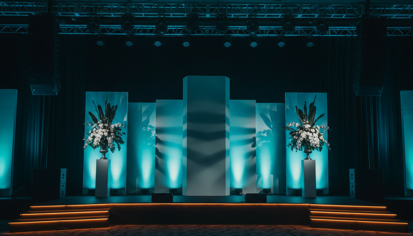 corporate event lighting