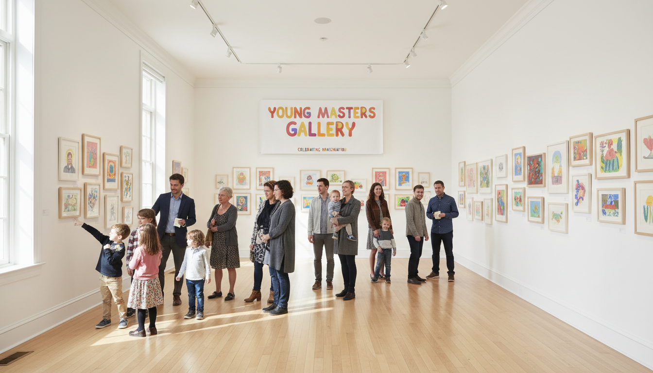 colorful art gallery