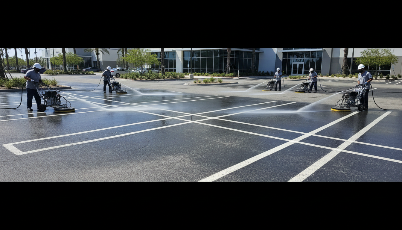 pavement cleaning